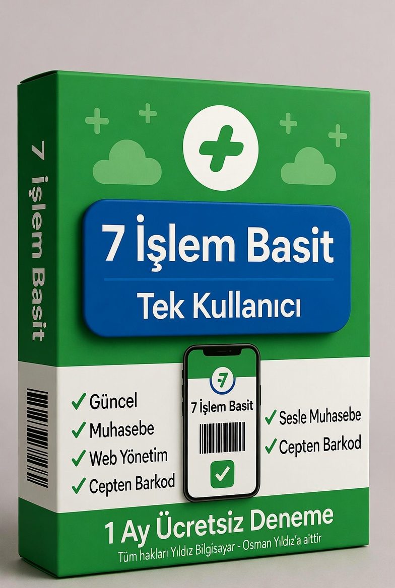 7 İşlem Basit Paket